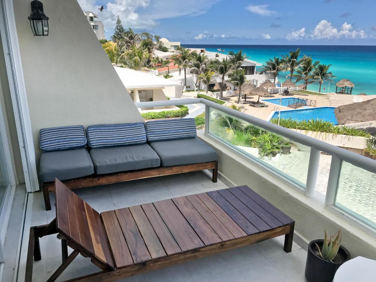 Apartment On The Beach With Terrace Ocean View, Brisas Cancun 01 By Beach & Ocean Apartments エクステリア 写真