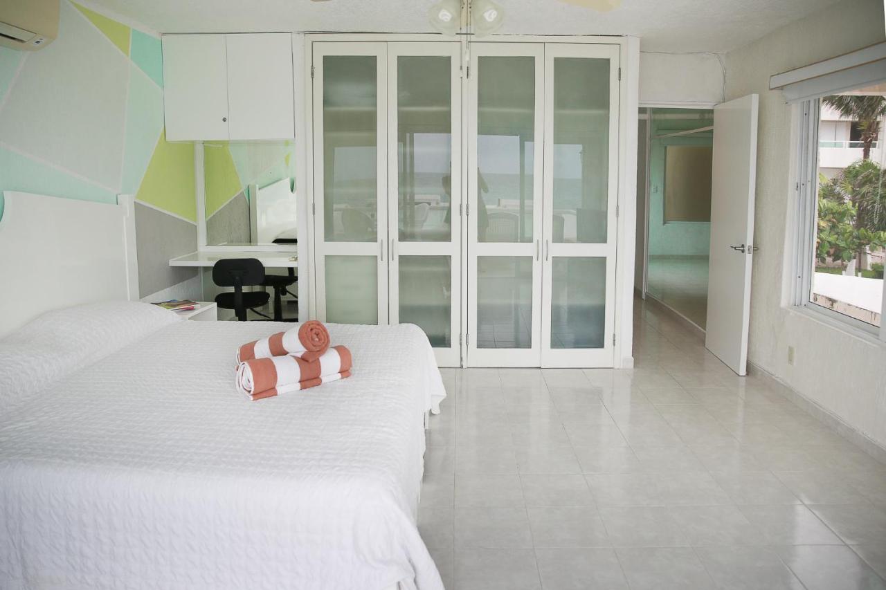 Apartment On The Beach With Terrace Ocean View, Brisas Cancun 01 By Beach & Ocean Apartments エクステリア 写真
